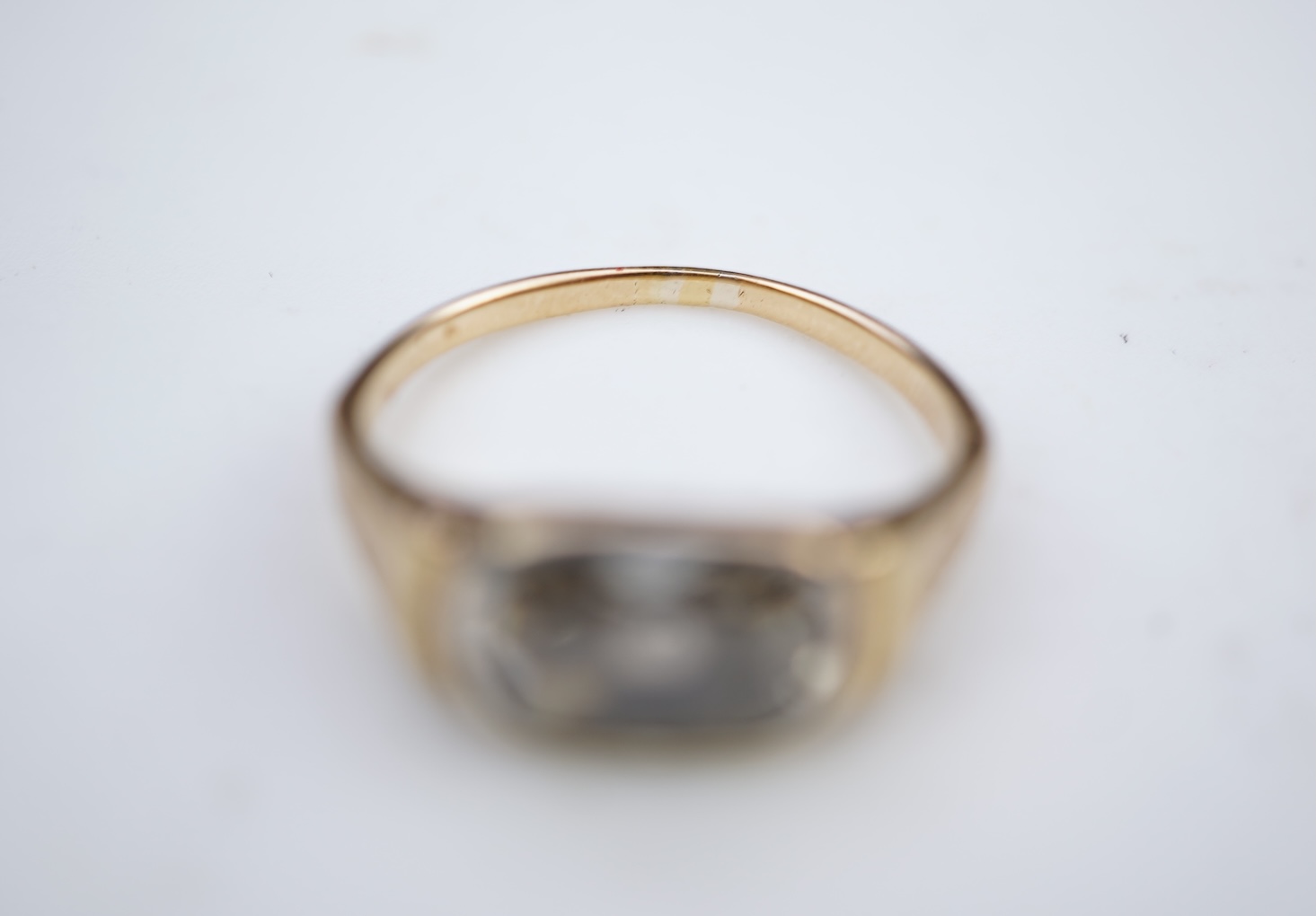 A rare Georgian/early Victorian diamond ring, first half 19th century